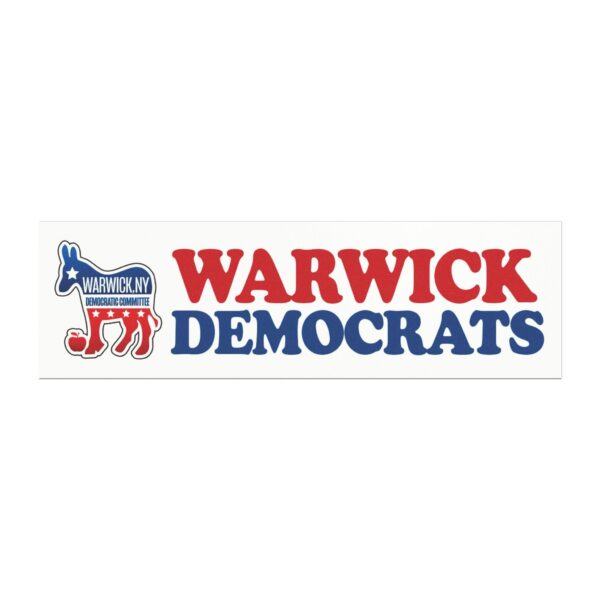 Warwick Democrats Basic Car Magnet - Image 2