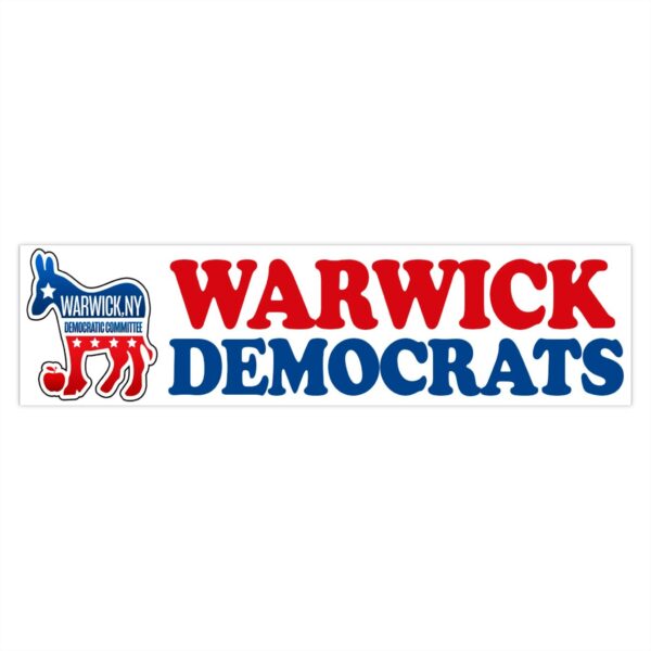 Warwick Democrats Basic Bumper Sticker - Image 4