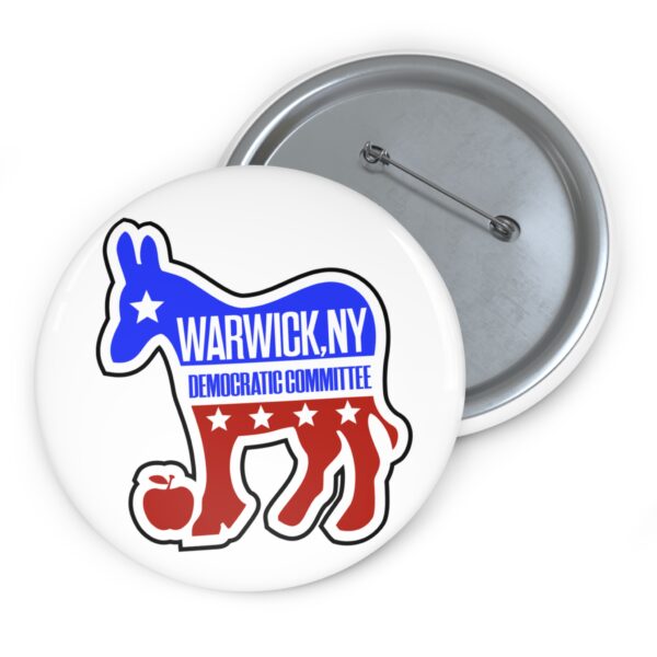 Warwick Democrats Basic Logo Button - Image 3