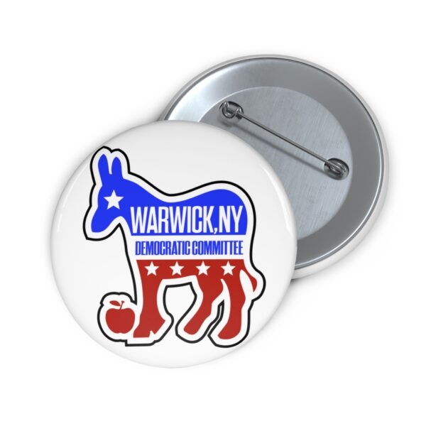 Warwick Democrats Basic Logo Button - Image 2