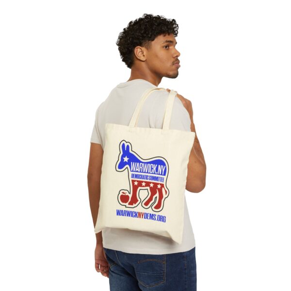 Warwick Democrats Canvas Tote Bag - Image 4
