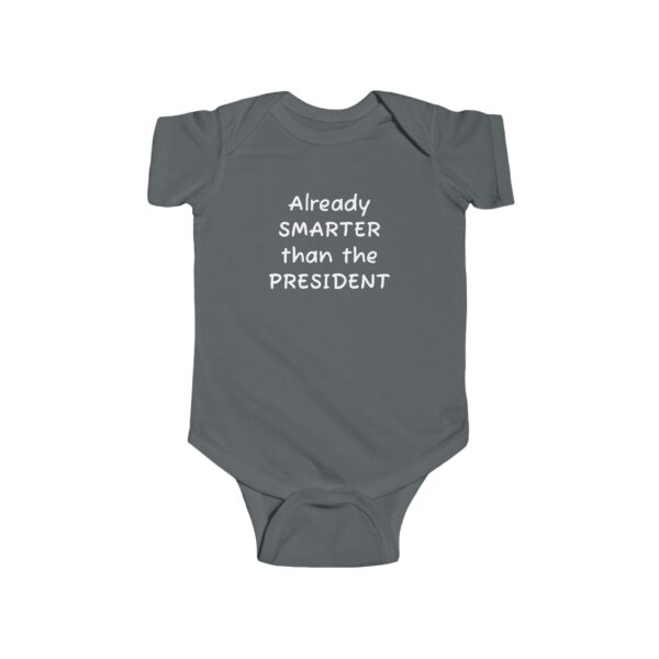Smarter than Trump Infant Fine Jersey Bodysuit - Image 13