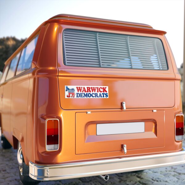 Warwick Democrats Basic Bumper Sticker - Image 5