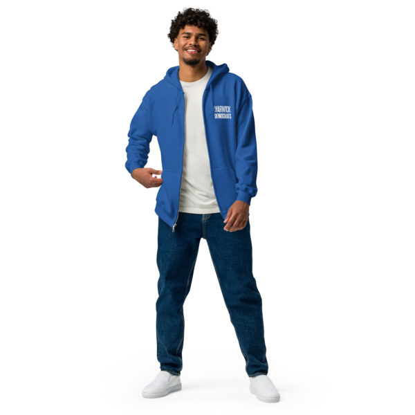 Warwick Democrats Zip-Front Hoodie (Unisex) - Image 3