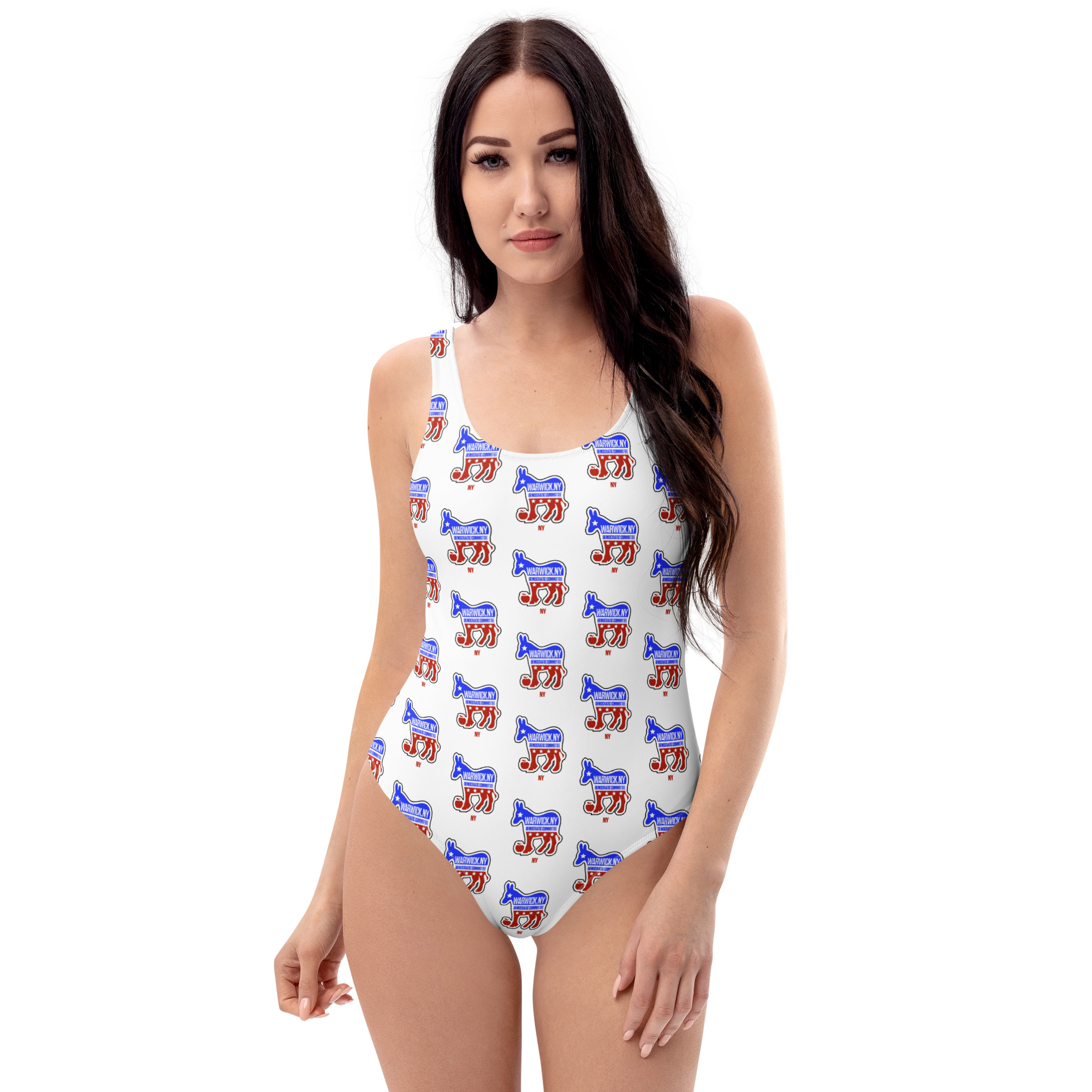 Warwick Dems Color Logo One-Piece Swimsuit - Image 3