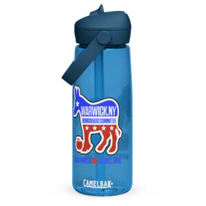 Flip straw water bottle